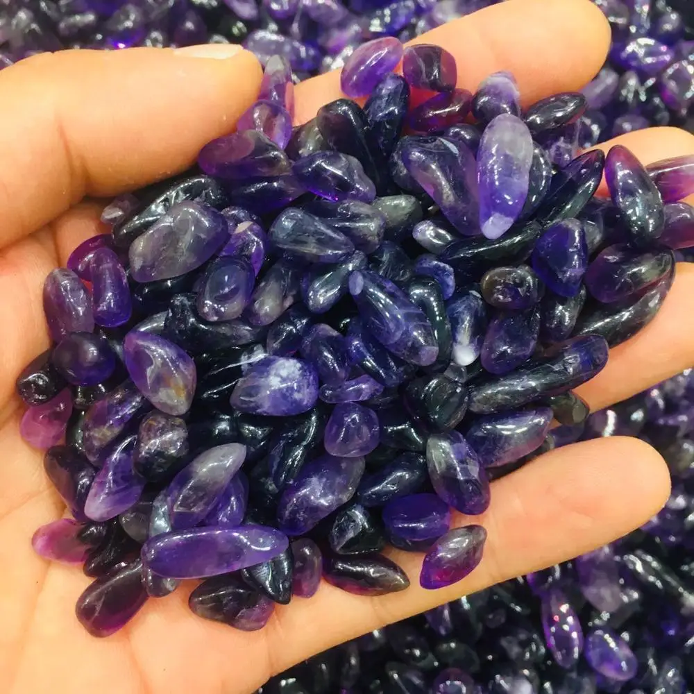 

Natural Amethyst Tumbled Stone Polished Crystal Gravel Stones
