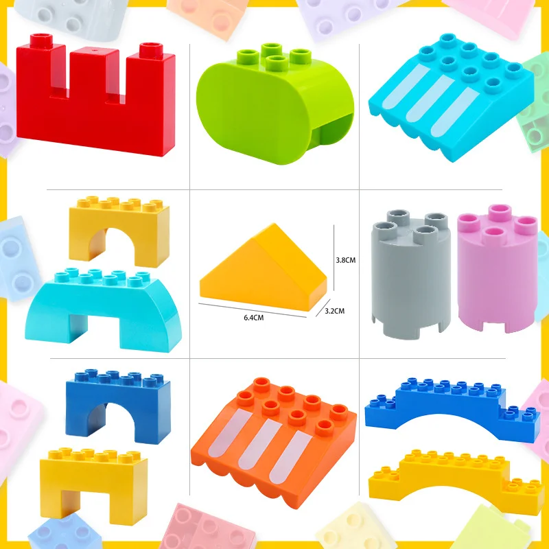 

Big Size Building Blocks Compatible Large Bricks Arch Structure Series MOC DIY Educational Creative Toys for Children Kid Gift