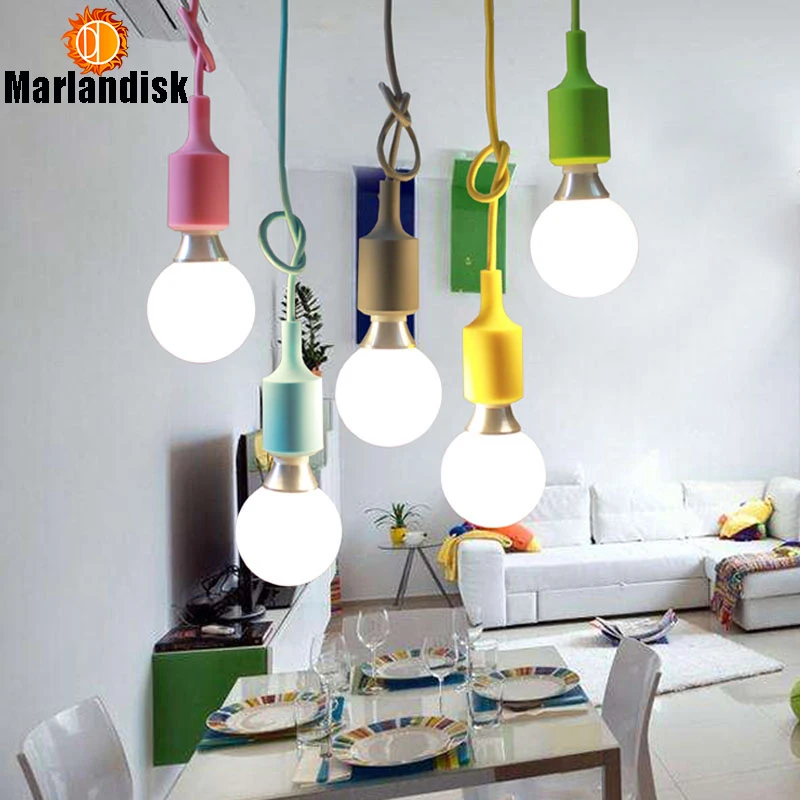 Подвесной светильник E27 из силикагеля с электропроводным проводом 2*0 75 мм