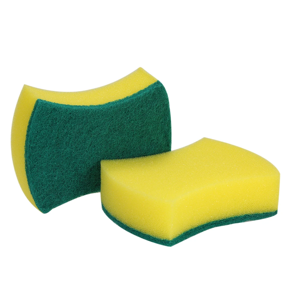 Hot New 30pcs Multi purpose Double faced Sponge Scouring Pads Dish Washing Scrub Kitchen Stains Removing Cleaning Scrubbe|Губки и