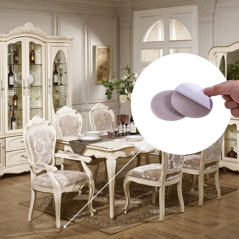 

8/16/24pcs/lot Chair Leg Pads Floor Protectors for Furniture Legs Table leg Covers Round Bottom Anti-Slip Pads