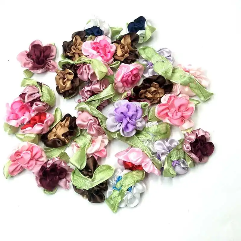 30 шт. разноцветные ленты с цветочным орнаментом 25 мм|sewing supplies|ribbon flowers appliquesapparel