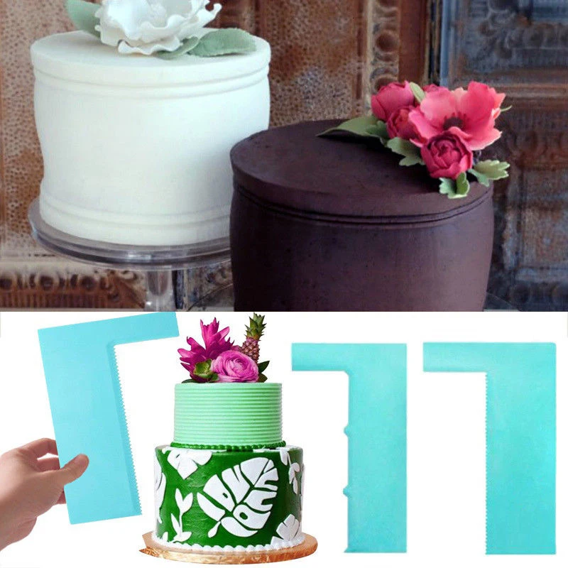 8 шт. скребок для выпечки шпатель украшения торта форма помадки пластиковый Мусса