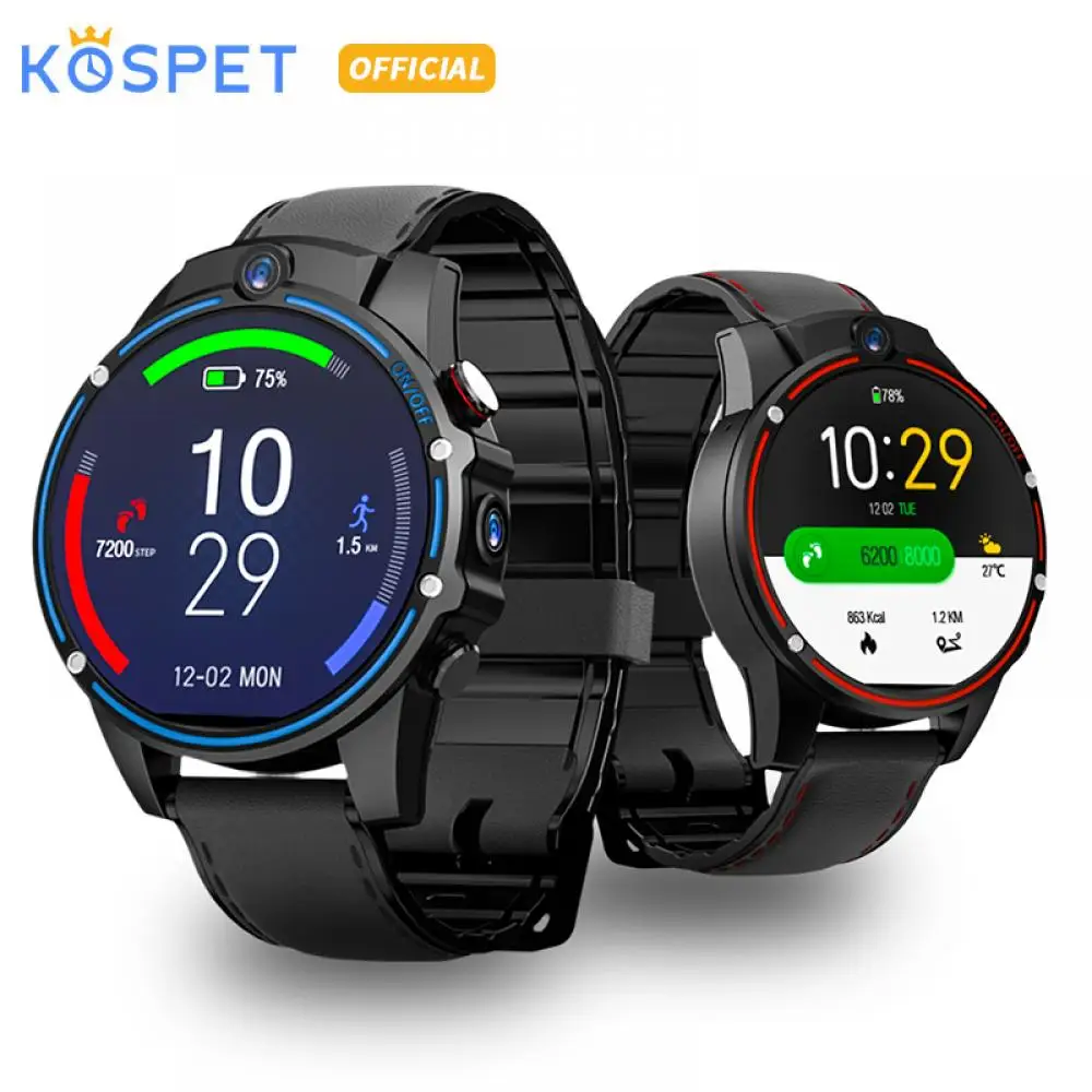 Смарт-часы KOSPET Vision мужские 3 + 32 ГБ 1 6 МП GPS Android 800 мА · ч | Электроника