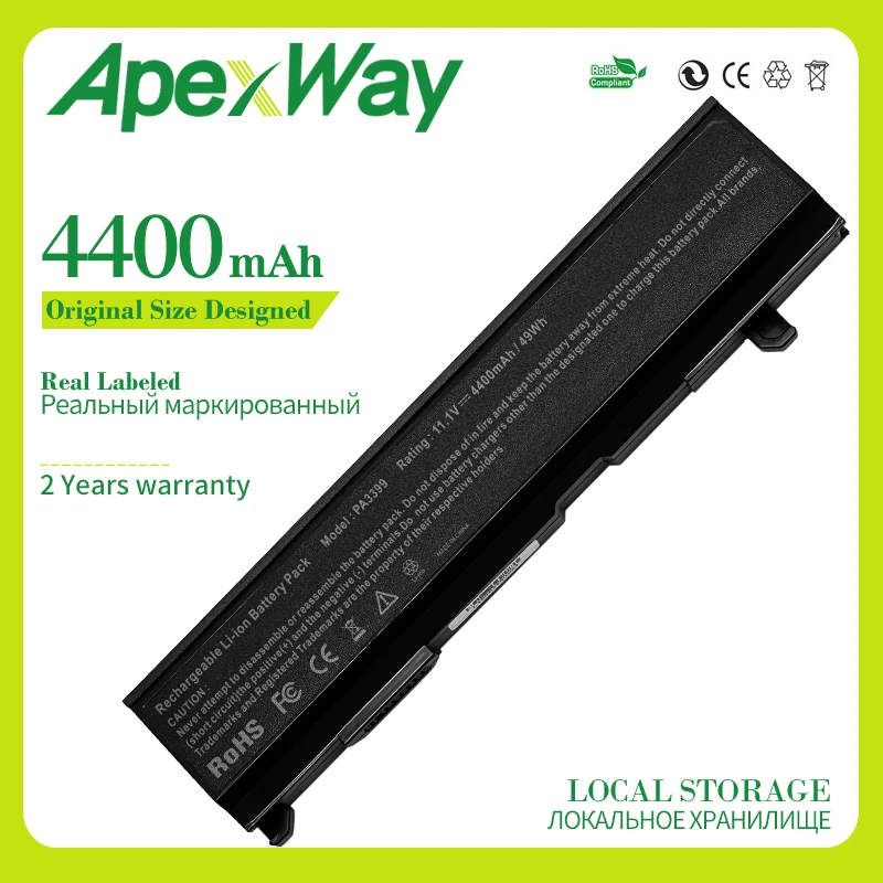Аккумулятор Apexway для Toshiba PA3399U аккумулятор Satellite A100 A105 A80 M100 M105 M115 M40 M50 серия с