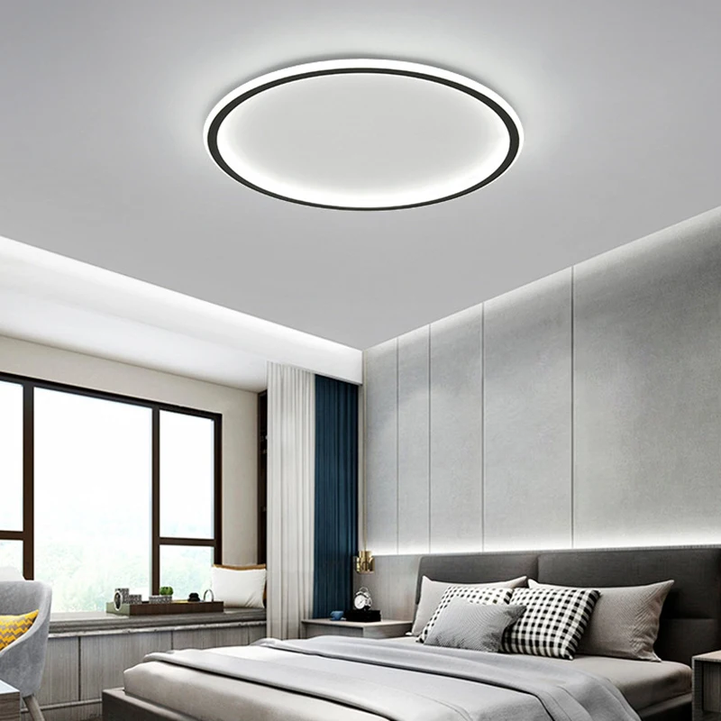 

Round/Square Led ceiling light For living room lights bed room led techo ceiling lamp Black/White art modern led ceiling lights