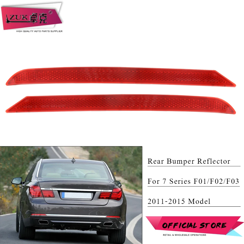 

ZUK для BMW 7' серии F01/F02/F03 LCI заднего бампера отражатель туман светильник противотуманная фара для 730 740 750 760 год 2011 2012 2013 2014 2015