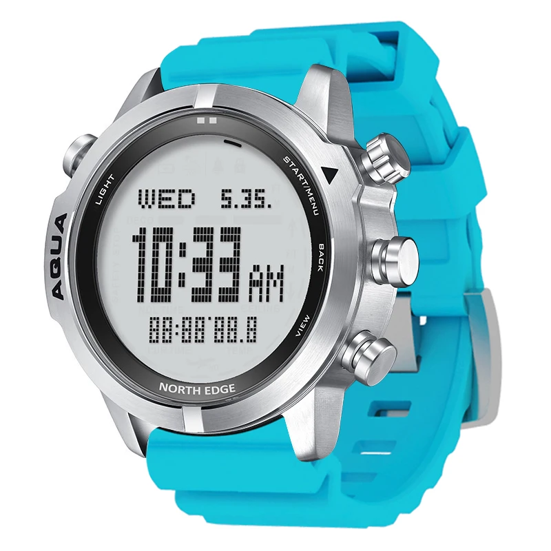 Мужские профессиональные часы NORTH EDGE для дайвинга и компьютера 50 м барометр