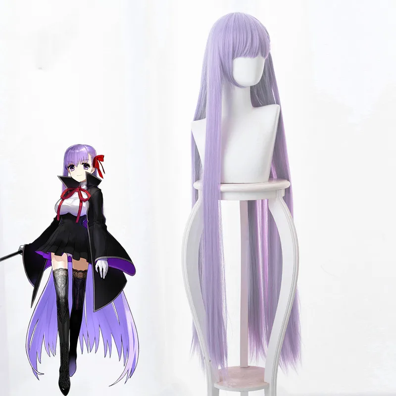 FGO Fate Grand Order Matou Sakura фиолетовый 120 см длинный прямой косплей термостойкие