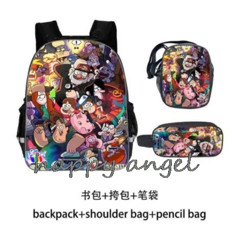 3 шт./компл. новые гравитационные школьные ранцы 16 дюймов рюкзаки для мальчиков и