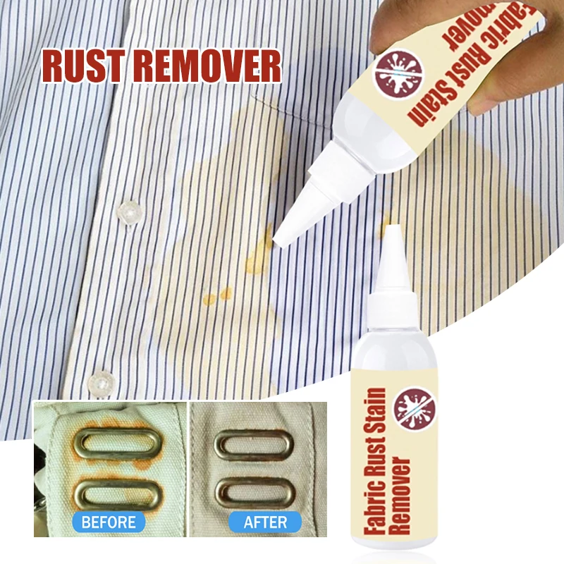 

In Stock Fabric Rust Stain Remover Multi-purpose Clothes Cleaner Drop Clothing Cleansing Agent Household Cleaning Chemicals