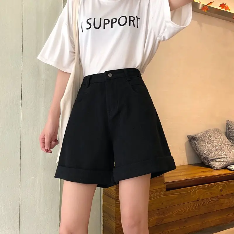 

Make leisure loose wide-legged pants cowboy edge hot pants
