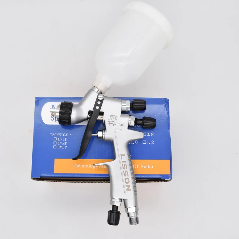 

MINI Repair Spray Gun SRi Pro 1.2mm Gravity Feed HVLP Paint Sprayer with 250ml cup air paint tool professional spray gun