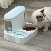 automatic pet cat bowl dog for cat feeder bowls kitten food drinking fountain 3l capacity dual use puppy feeding waterer product