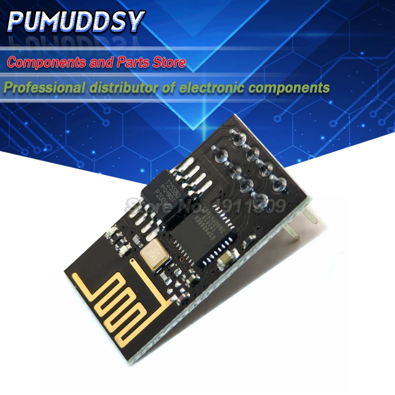 1PCS ESP8266 esp-01 remote serial Port WIFI wireless module through walls best board new | Электронные компоненты и
