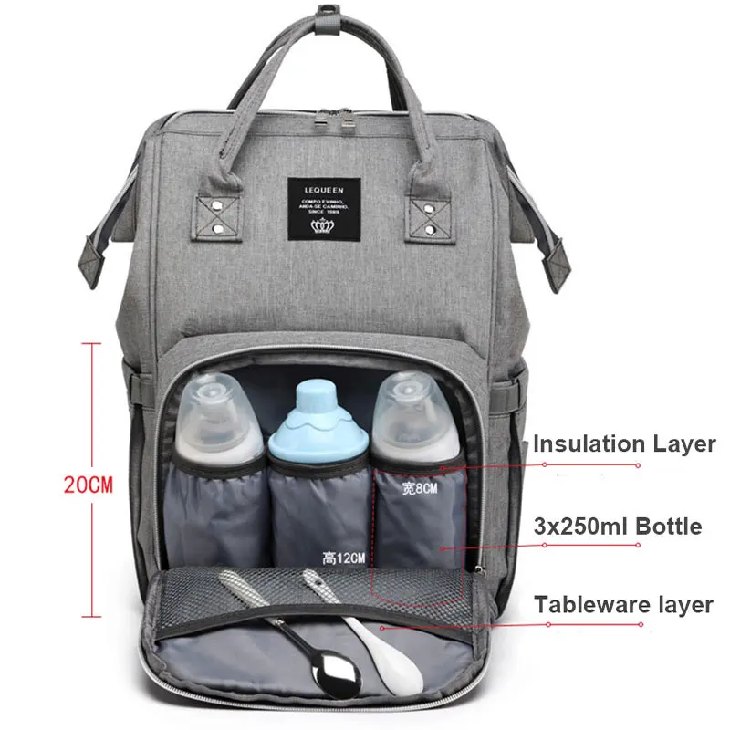 Улучшенная сумка для подгузников с USB портом Детская на крючок детской коляски