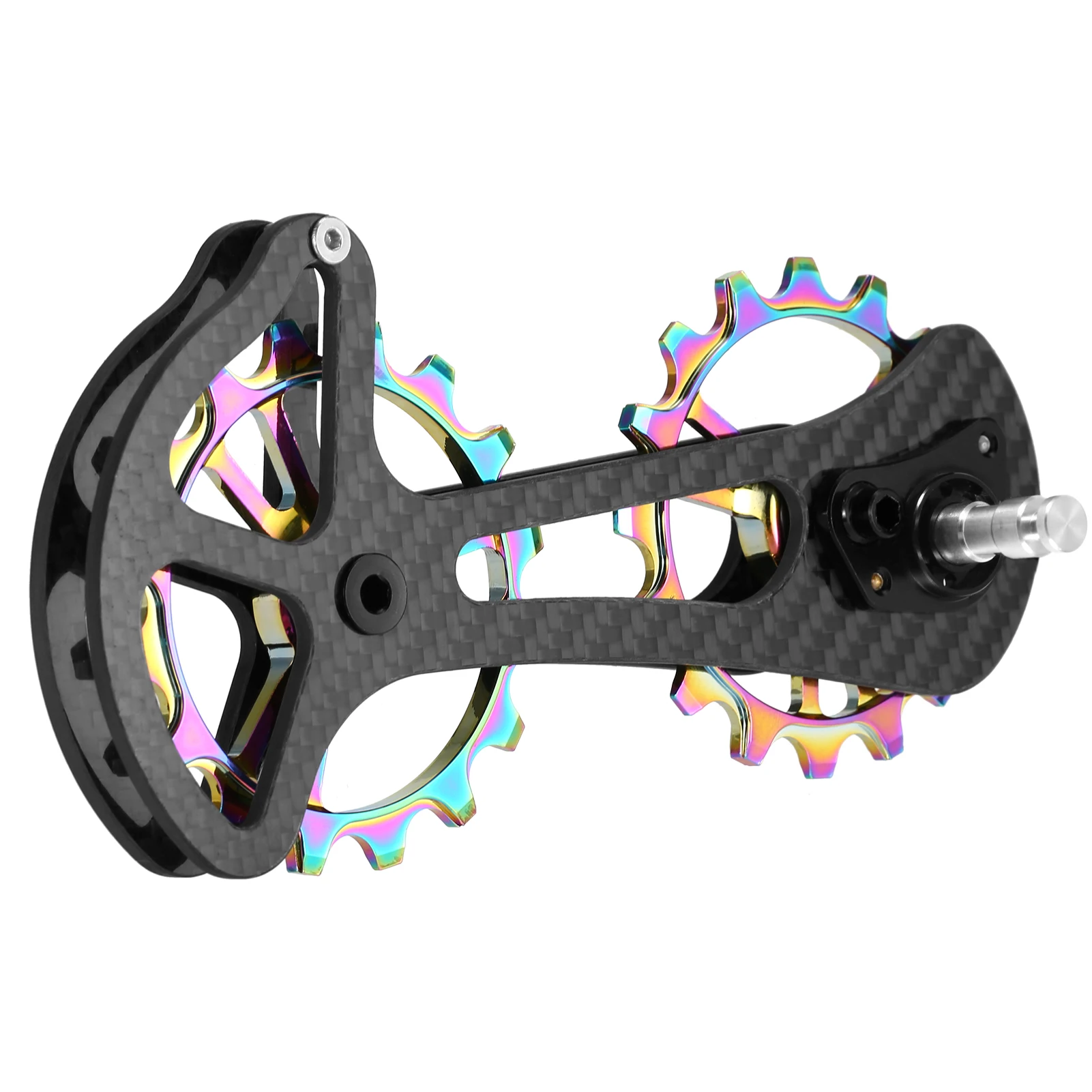 

16T Bicycle Bike Ceramic Bearing Jockey Pulley Wheel Set Carbon Fiber Rear Derailleurs Guide Bicycle Parts for Shimano