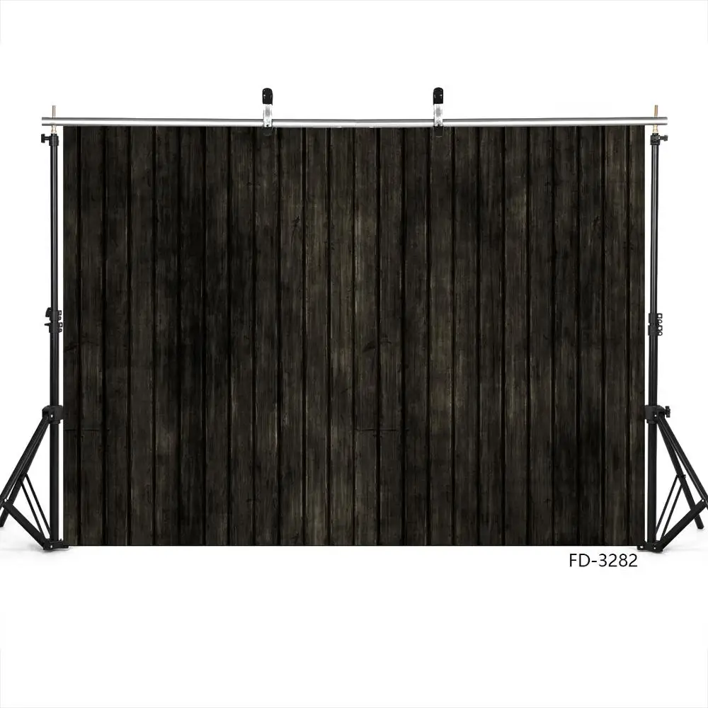 Виниловый фон для фотосъемки с изображением черных деревянных досок фотосессии