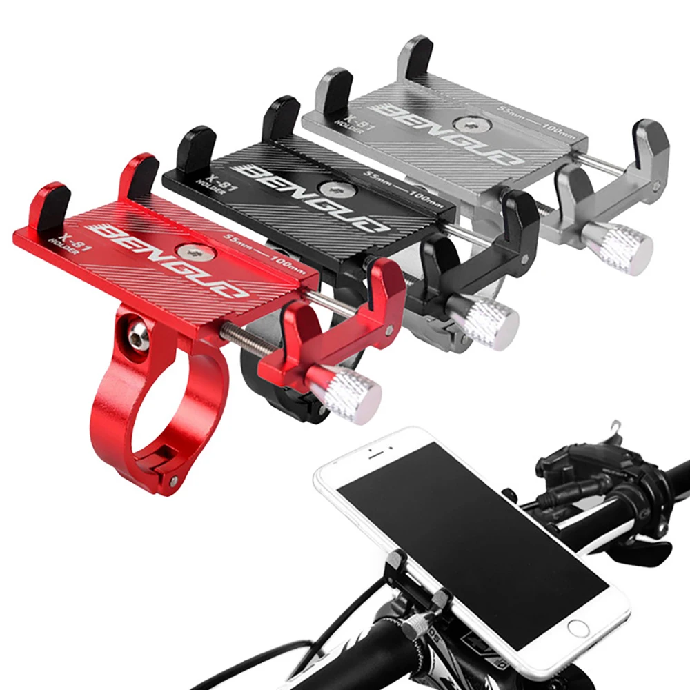 

SPORADIC 360 Rotatable Bike Mobile Phone Holder Aluminum Adjustable Bicycle Support Holder Non-Slip MTB Phone Mount Bike Stand