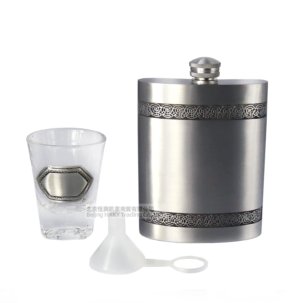 Королевская Оловянная колба плоская и набор воронок стеклянная чашка 5 унций/140