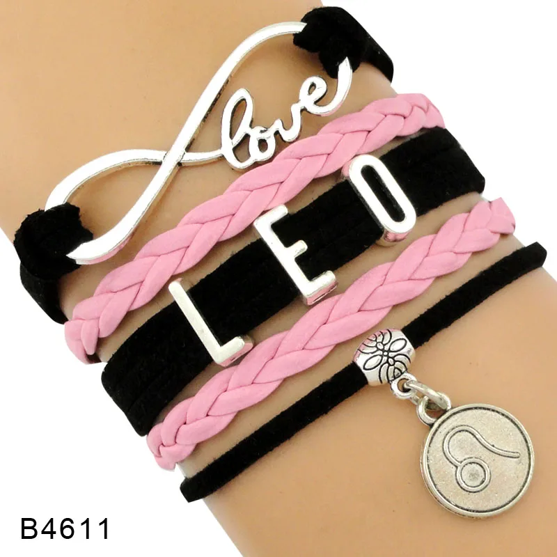 Браслет со знаками Зодиака Водолей рыбы Овен Телец Лев дева весы Скорпион