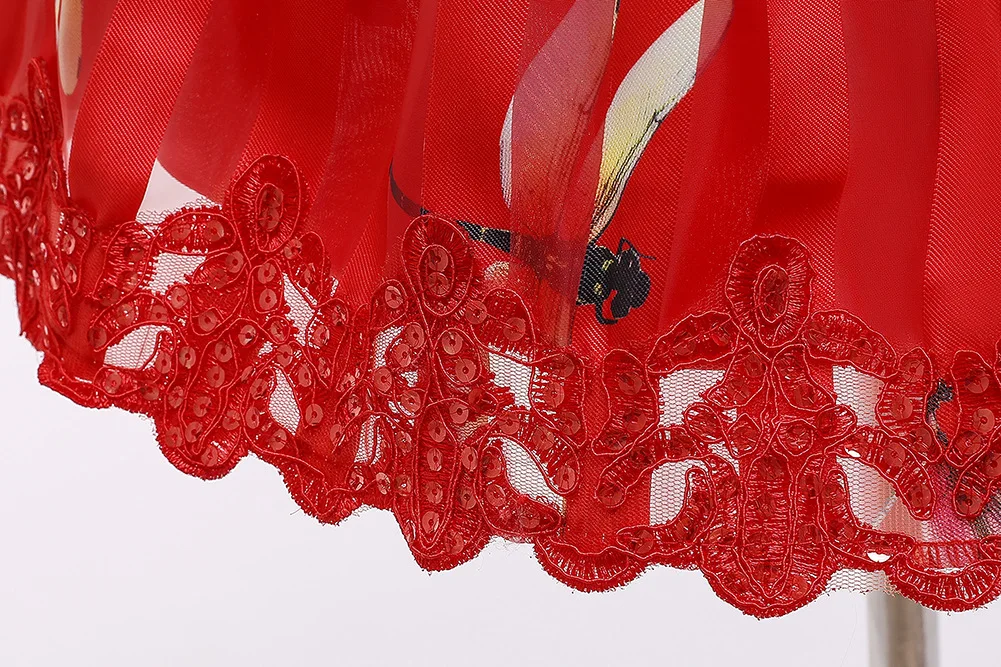 

Little Dragonfly Print Summer Princess Flower Girl Dress Tutu Wedding Birthday Party Kids Dresses Children's Costume Prom Design