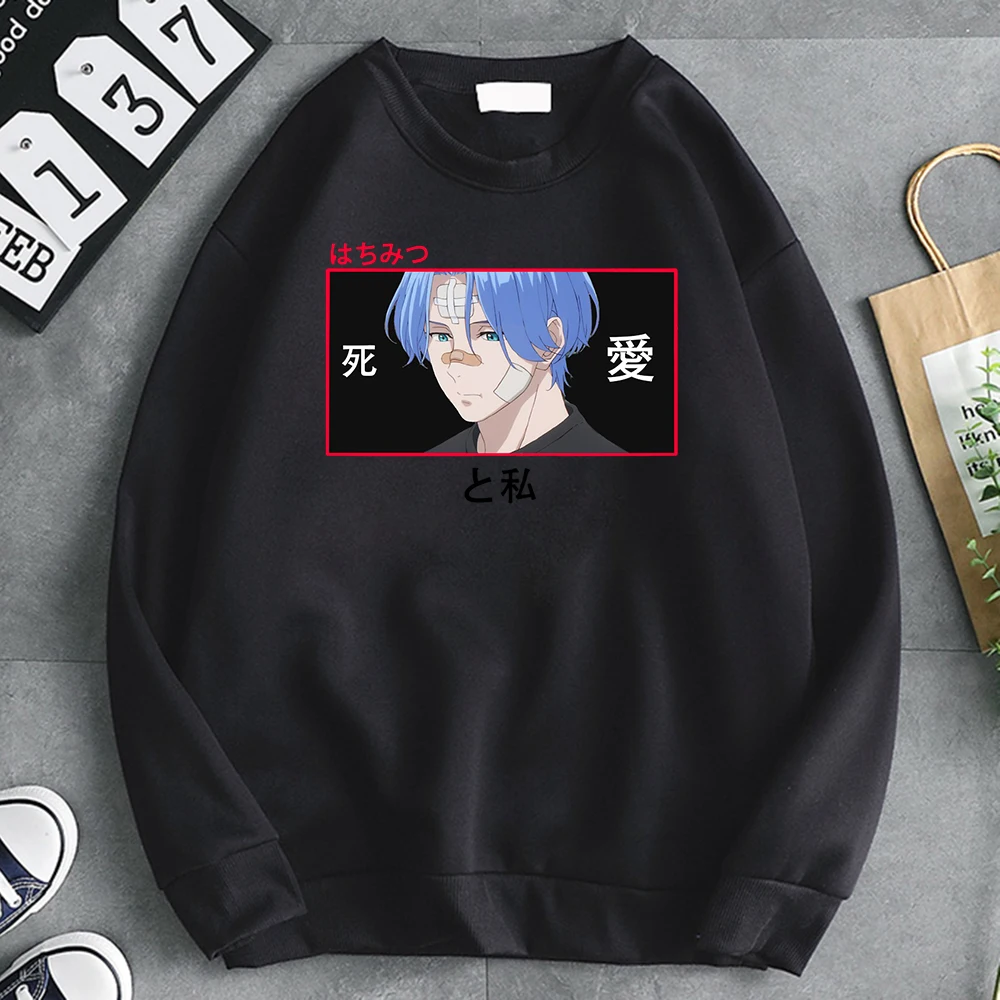 

Cartoon Anime Sk8 Print Hoodies Women Casual Loose Harajuku Sweatshirts Female O Neck Cartoon Female Sweatshirt Hooded Autumn