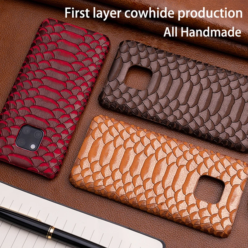

Phone Case For Huawei P20 P30 lite Mate 10 20 Pro lite Y6 Y9 2018 P smart 2019 Python Texture For Honor 7A 7X 8X 9 10 lite Case