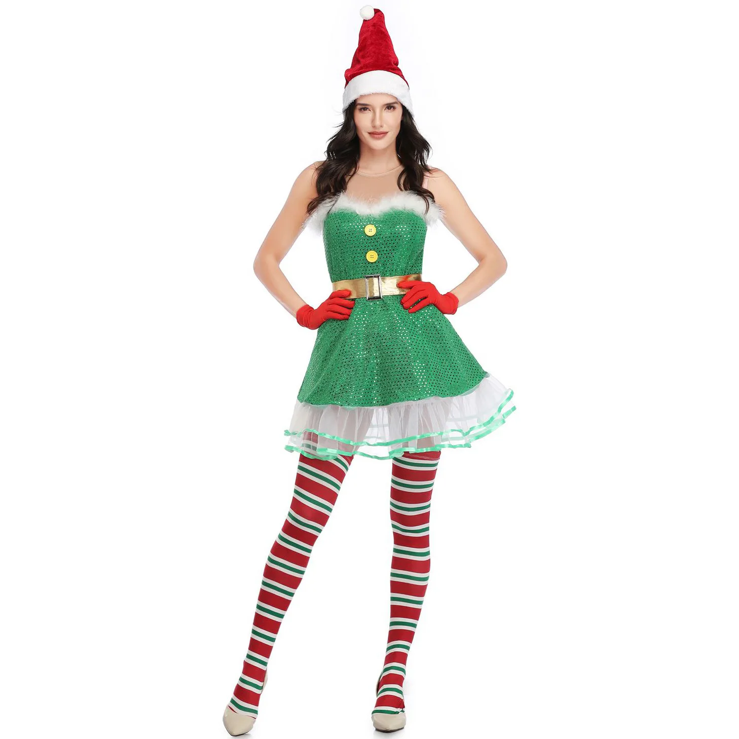 

2020 Christmas costumes Sexy Christmas stage costumes role-playing Chirstmas party suits Christmas Dress Christmas Cosplay