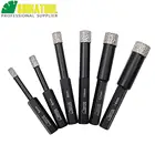 Алмазная коронка SHDIATOOL 2 шт., вакуумные сверла с алмазным напылением для сухого сверления бит шестнадцатеричный хвостовик, гранита, мрамора, керамики, плитки, стекла