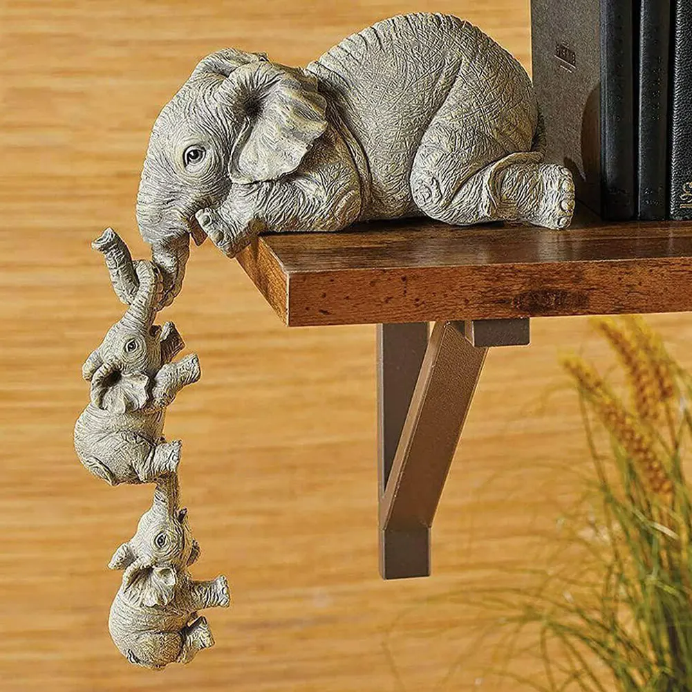 Набор из 3 х Ганеша коллекции Будда статуя слона Скульптура ручной работы Слоник