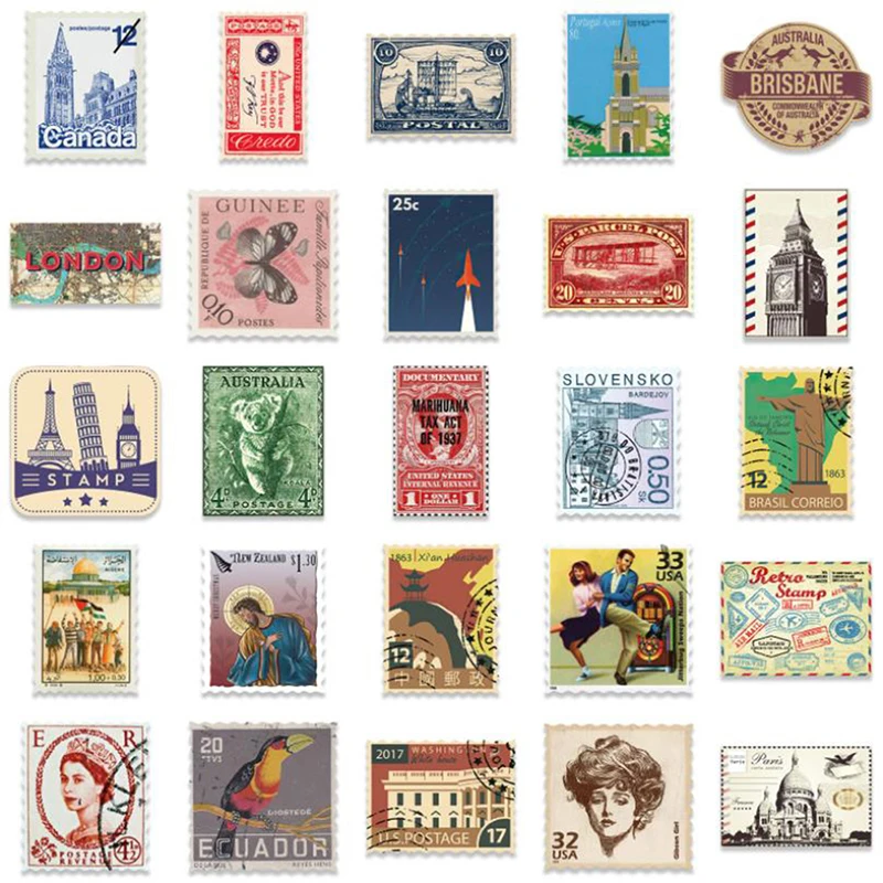 50 шт. водонепроницаемые наклейки для ноутбука чемодана скейтборда | Игрушки и