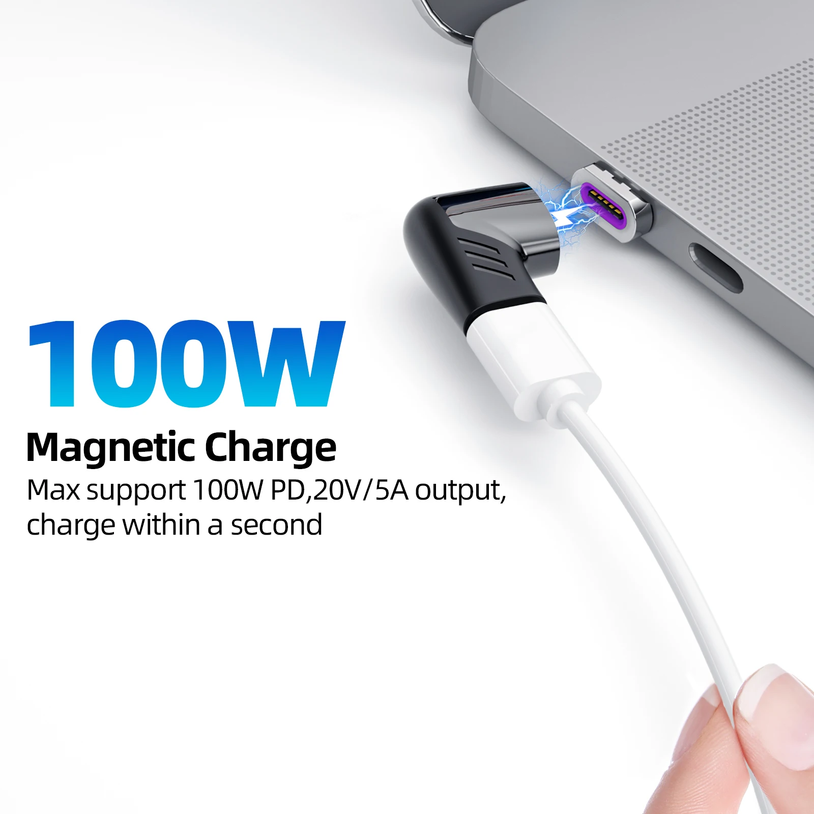 Магнитный адаптер USB C папа-папа 100 Вт магнитный конвертер для Xiaomi Mi 9 Redmi Note 10