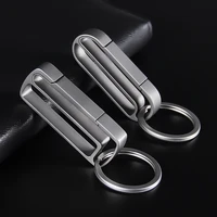 real titanium keychain belt car key chain durable lightweight edc waist hanging key ring holder luxury best gift for dad parents