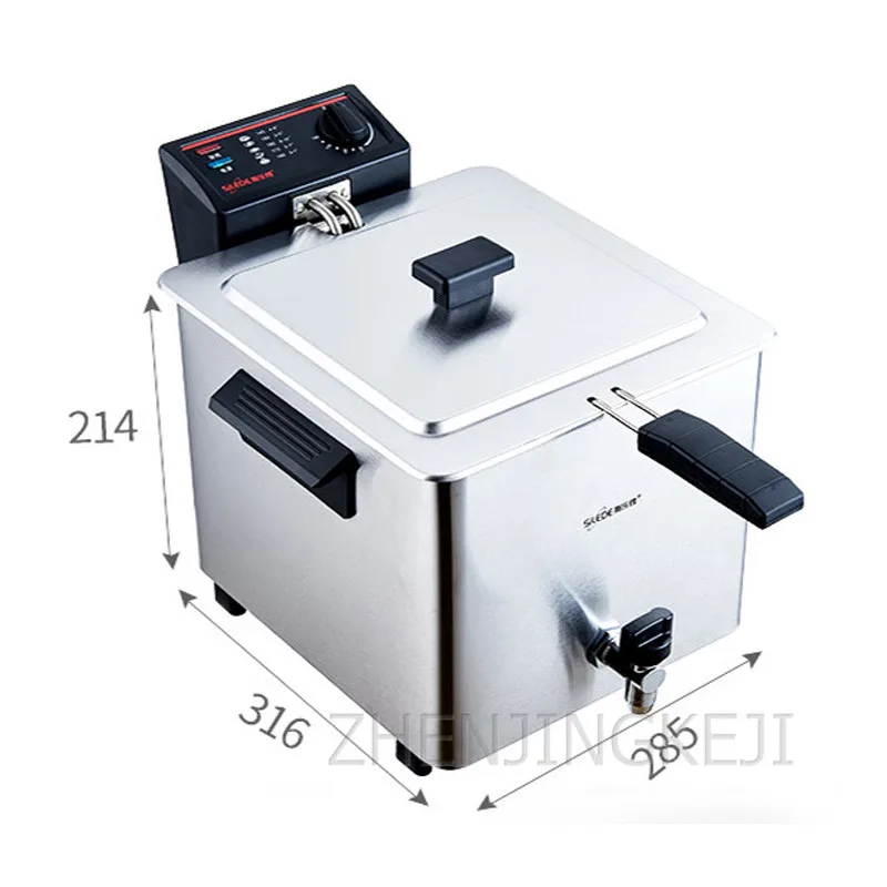 Промышленная Электрическая Фритюрница 220 В одноцилиндровая Вертикальная