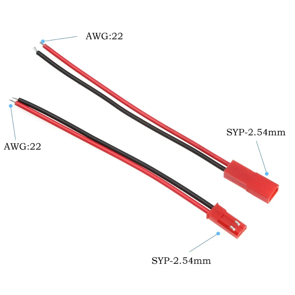 10 комплектов мини микро 2/3/4 Pin XH разъем 2 54 мм с 24AWG Провода кабели Dupont клеммы