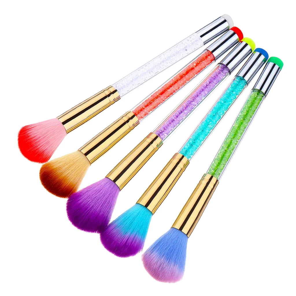 

Soft Nail Art Dust Remover Powder Brush Makeup Blush Brushes, Hair Sweep Brush Neck Duster Brush for Haircutting