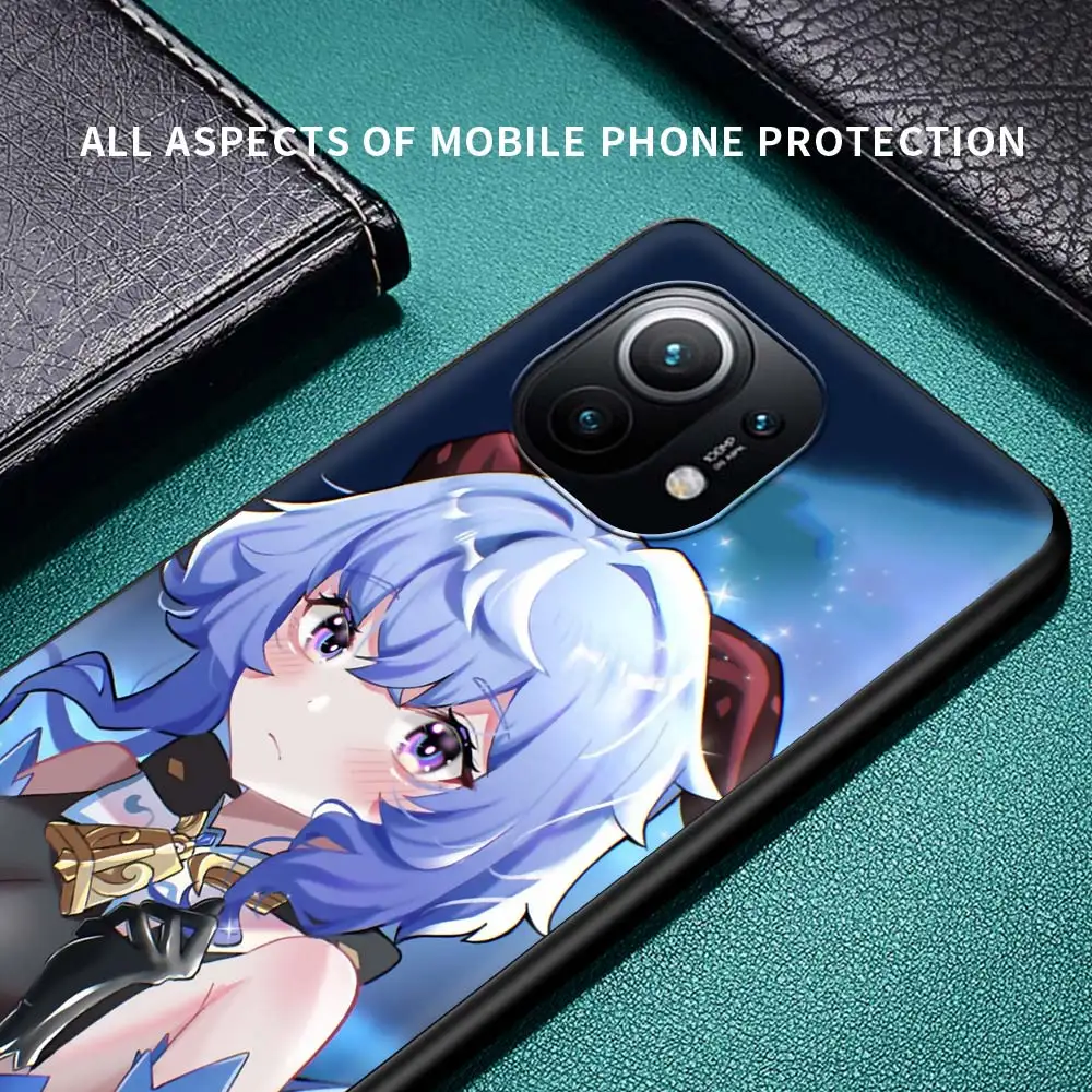 

Genshin Impact Keqing Ganyu Game Case For Xiaomi Poco X3 NFC 6.67 inch Silicone Cover For Mi 11 Note 10 Lite 10T Pro Coque Shell