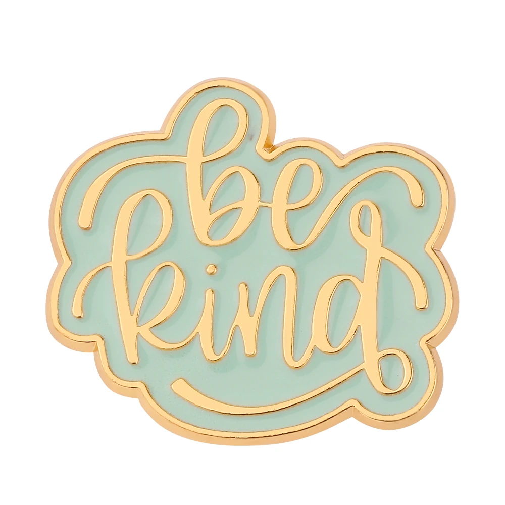 Золотая Сторона be kind булавки Классическая сказка жесткая эмалированная брошь