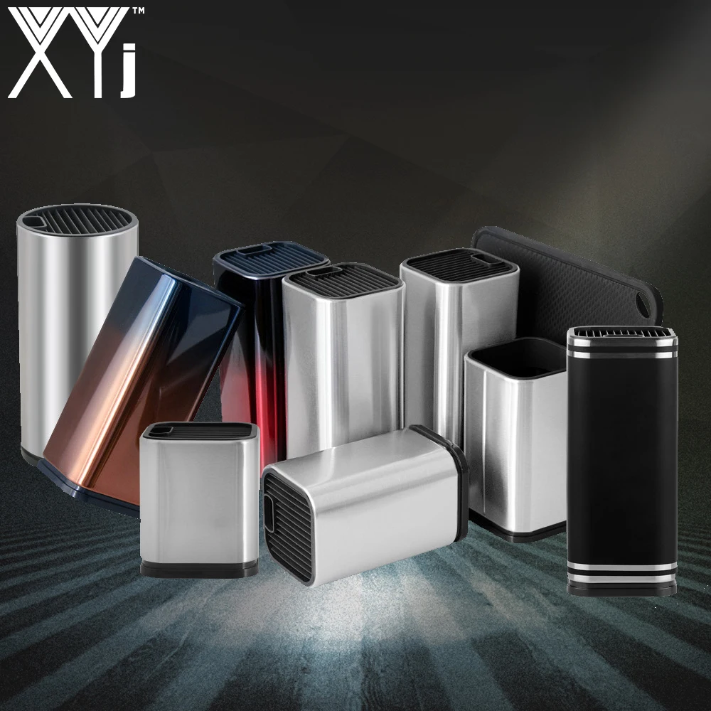 Держатель для ножей XYj Многофункциональный кухонный блок из нержавеющей стали и