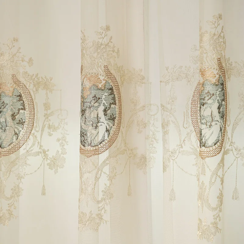 Европейский дворец восстановление древних способов тисненая Вышивка Ткань