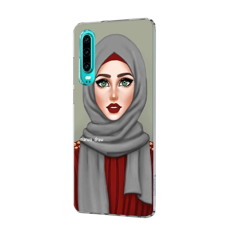 Case for Huawei Honor View 20 8 8X 8C 9 9X Pro Lite Note 10 Play 6A 7A 7C 7X Cover Black Brown Hair Baby Mom Girl Queen | Мобильные