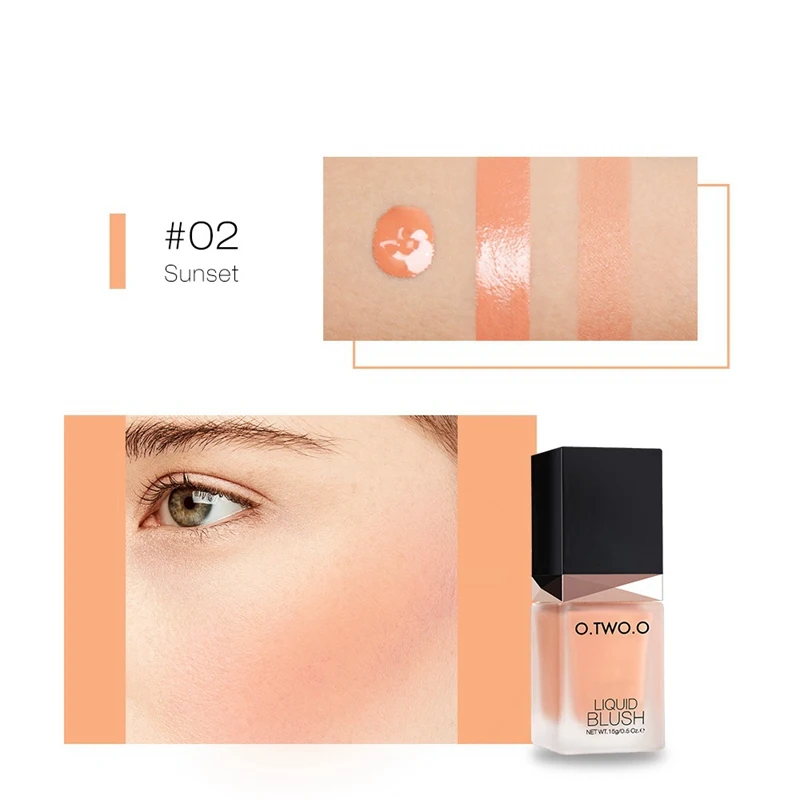 Жидкие румяна для щек цветок макияж гладкий искусственный очаровательный