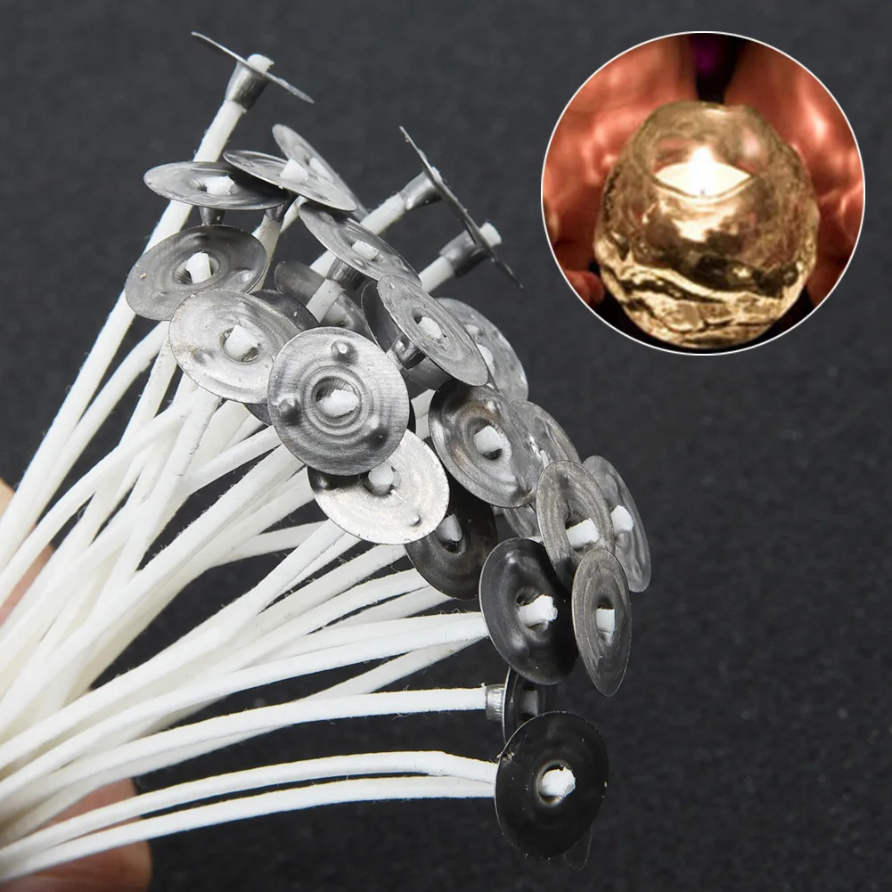 

30pcs/Set 10cm White Cotton Core Wicks Candle Making DIY Crafts Tools Supplies