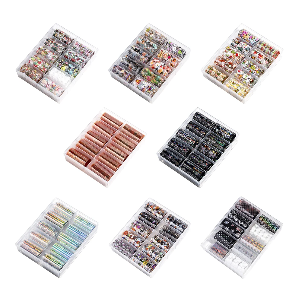 10 роликов/коробка переводные наклейки для ногтей | Красота и здоровье