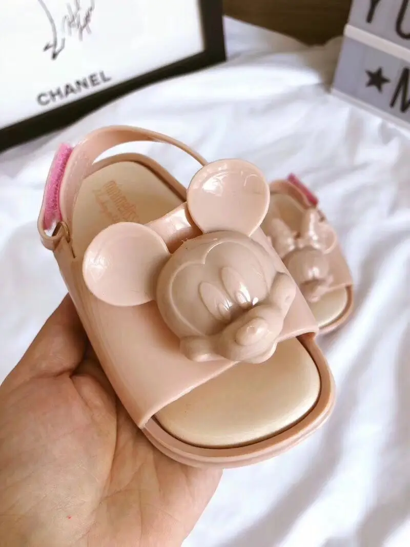 Mini Melissa/ г.; сандалии для мальчиков и девочек с изображением Микки Мауса; детские сандалии; детская обувь с изображением животных; милые сандалии Melissa