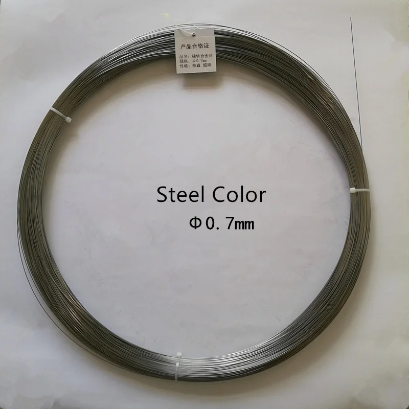 Суперэластичный никель титановый Нитинол сплав запоминающий провод 0 7 мм синий