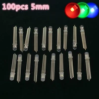 100pcs 5mm rgb led emitting diode micro indicator red green blue multicolor common anode cathode circuit bulb