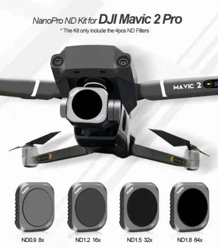 Набор фильтров нейтральной плотности из оптического стекла для DJI Mavic 2 Pro Drone Camera ND