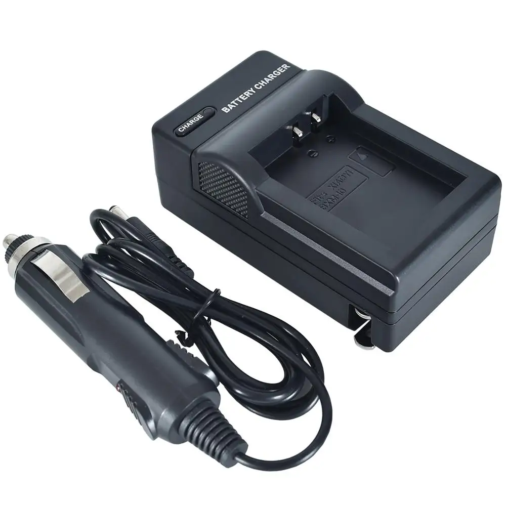 DSTE US Plug Battery Charger with Car Adapter for XiaoYi BXM-10 Camera Battery